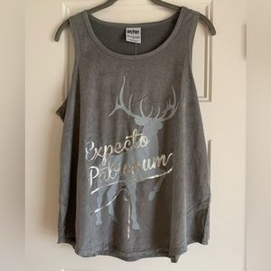 Velvet textured Harry Potter tank top